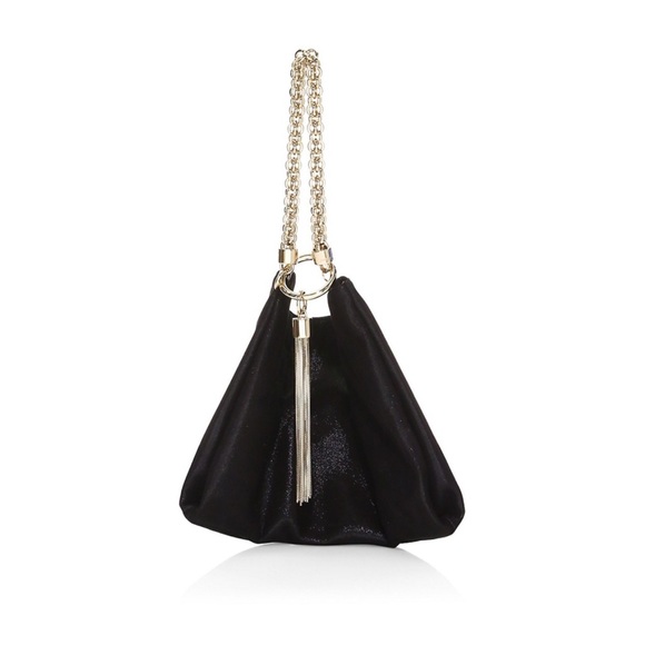 Jimmy Choo Handbags - Jimmy Choo
Callie Tassel Shimmer Suede Clutch